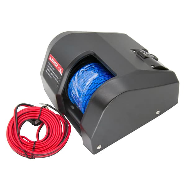 Elektrisk Ankarsnurra, 12V Drift, 100 ft Rep Längd, Stöder 30 lbs Ankar, Anti-revers Kopppling, Marin-kvalitet Hållbarhet