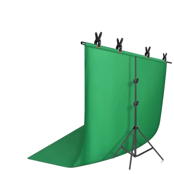 Bakgrundsstöd, Justerbart Stativ, Lätt Montering,2x2M Grön