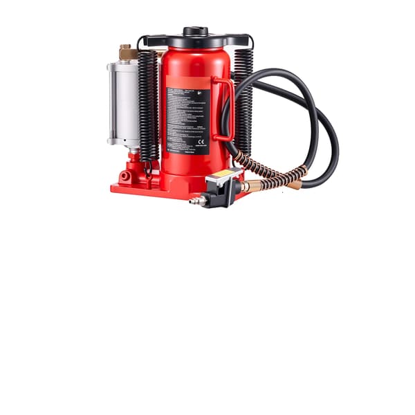 Hydraulinen pullojack, 20 tonnin kapasiteetti, kaksoiskäyttötilat,Punainen
