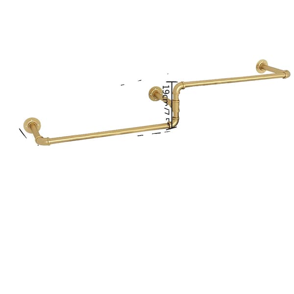 Tøjstativ, Justerbar Højde, Elegant Design,Guld