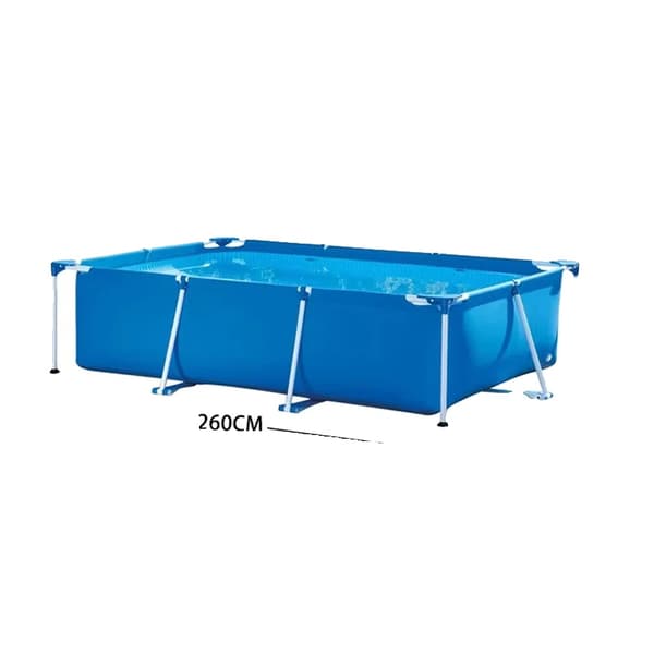 Overjordisk Pool, Holdbar PVC, Nem Installation,Udendørs rammepool