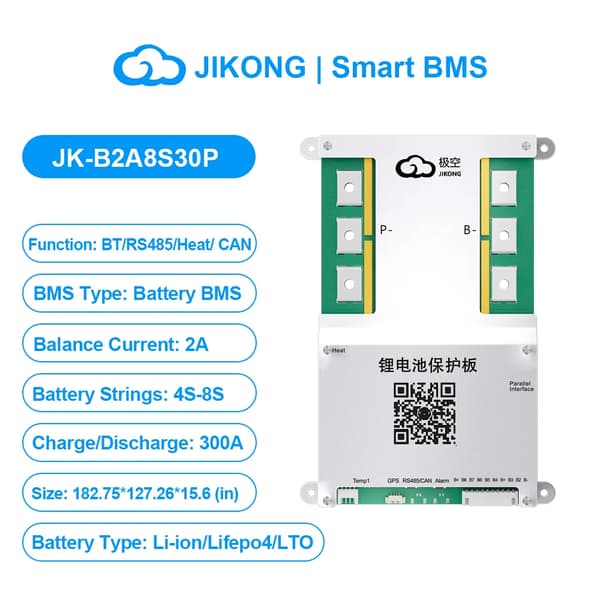 Lithium Batteristyringssystem, Aktiv Balance, Smart Bluetooth Forbindelse,JK-B2A8S30P