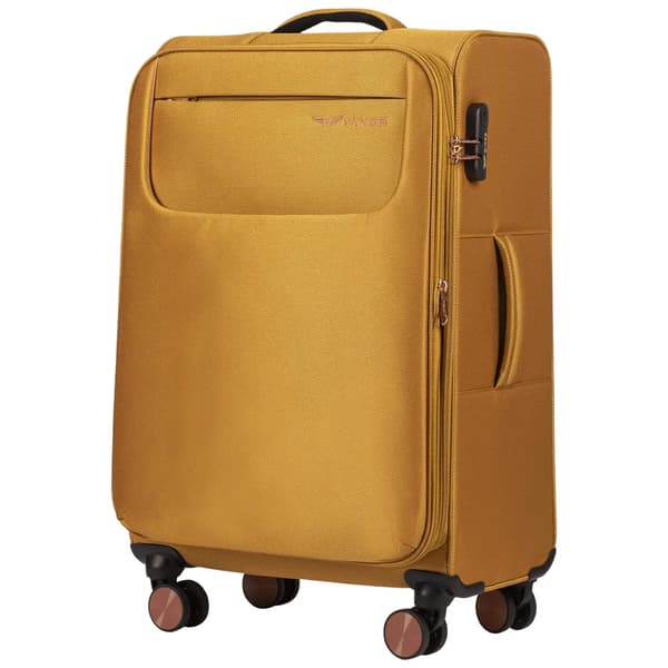 Wings Kuffertsæt, Holdbart ABS Materiale, Dobbelt-Hjul Mobilitet,GUL