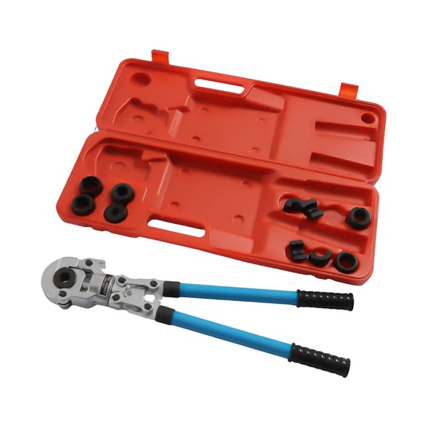 Hydraulisk Kramptång, 360° Rotatable Huvud, 9 Formar Inkluderade,MULTI