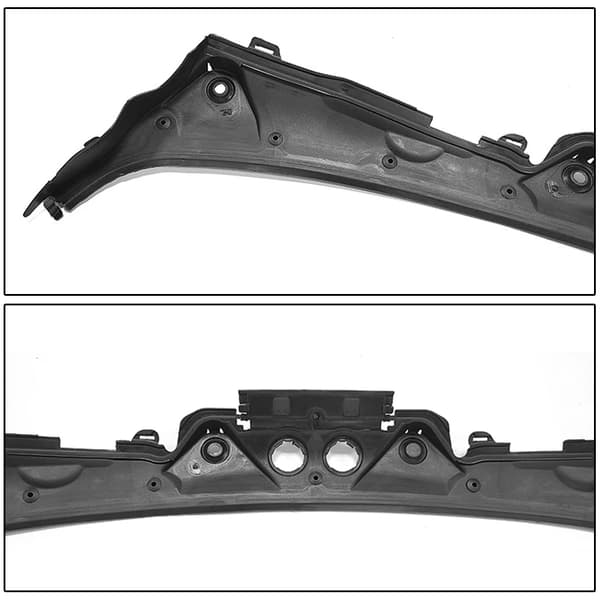 Vindueskappepanelgitter, Holdbar ABS-konstruktion, Motorbeskyttelse,sort
