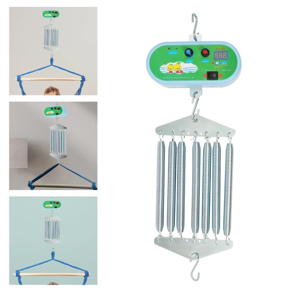 Babysvinger Controller, Justerbar Svinghastighed, Holdbart Design,LYS GRÅ
