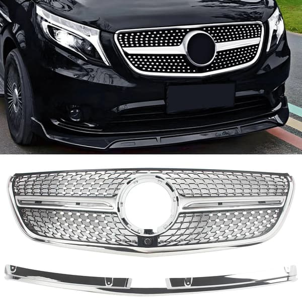 Framgrill, Racingstil, Direkt ersättning,Silver