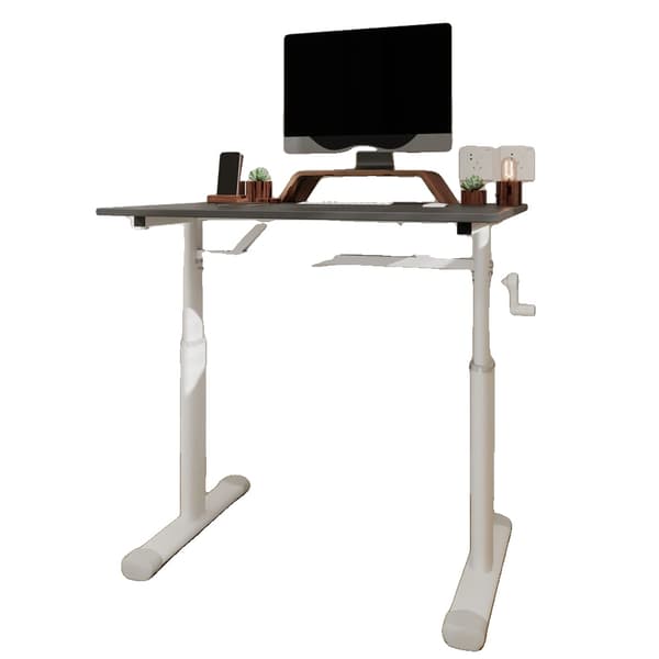 Justerbart Studiebord, Højdejusterbart, Multifunktionelt Design,Grå + 60*80cm