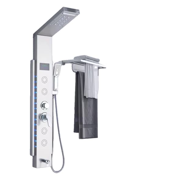 Duschpanel, Digital Display, Kroppsmassage Jets,Borstad 8003
