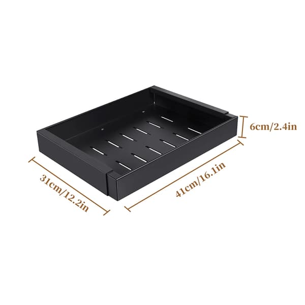 Skuffeorganisator, Udvidelig Design, Multifunktionel Opbevaring,sort 1PC