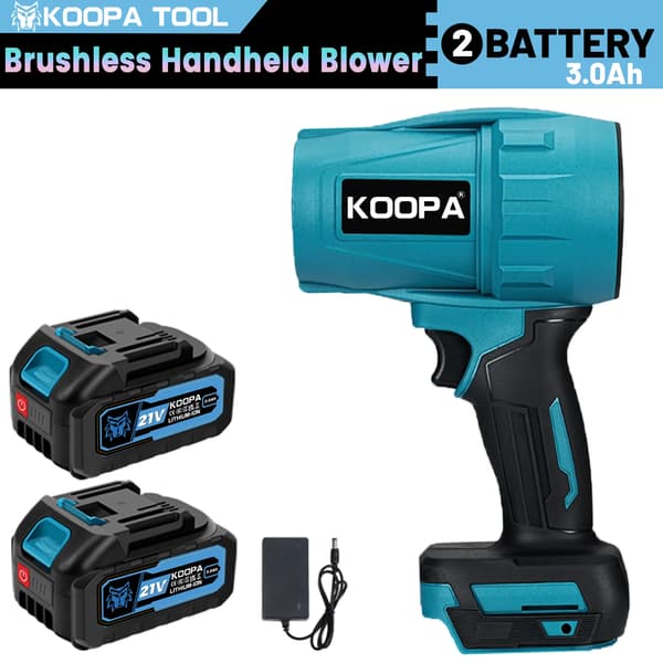 Luftfläkt, Trådlös Design, Hög Luftflödesprestanda, 2xBatteri