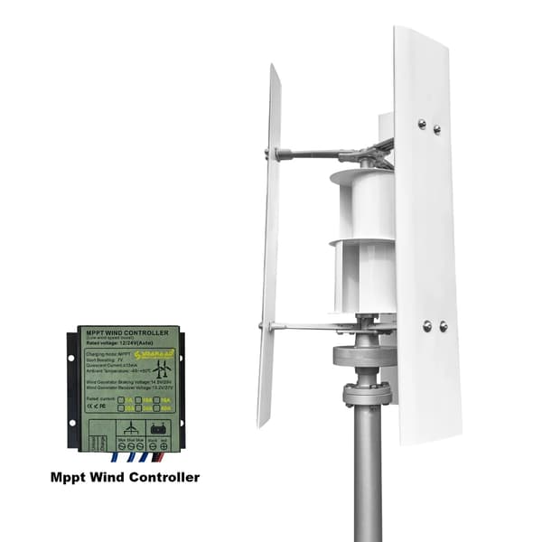 Vindmøllegenerator, 3000W output, lavt støjniveau,3000W, 48V, Gratis Mppt Controller