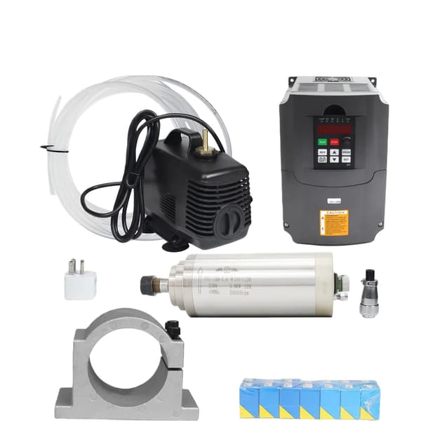 CNC Spindelmotor, 3KW Effekt, Vandkølet,Sæt 4
