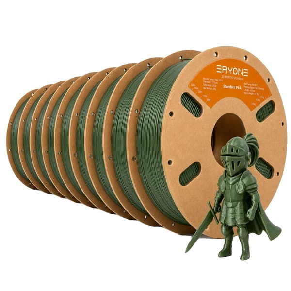 3D-utskrift Filament, PLA-material, trasselfri design,Armégrön-8