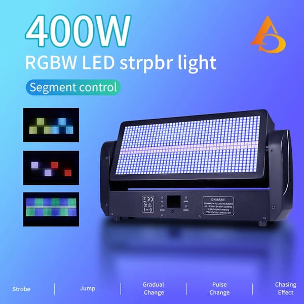 Strobelys, 400W Effekt, Flere Kontroltilstande,1PCS, EU Stik
