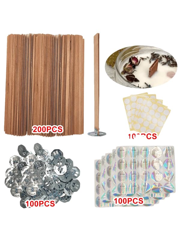 Stearinlys væger, røgfri design, inkluderer jernbeslag,200pcs.set