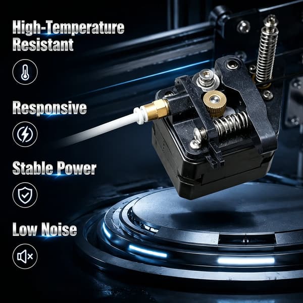 Stepper Motor, Høj Moment, 1m Kabel,sort