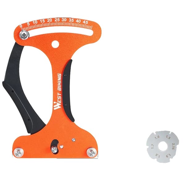 Tale Tension Meter, Bærbar Design, Præcis Måling,Orange og Sort