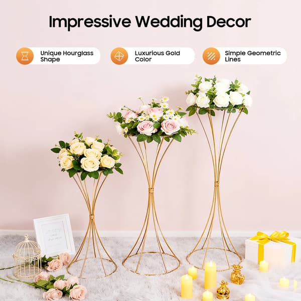 Blomsterstand, Moderne Design, Elegant Præsentation,Guld