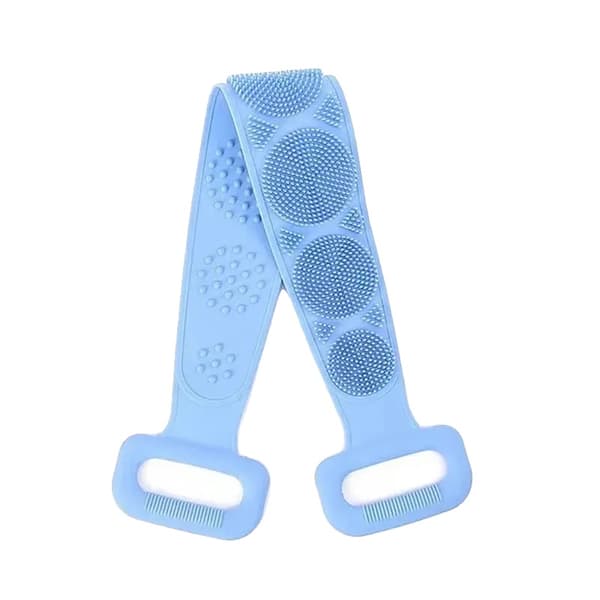 Badborste, Exfolierande Silikon, Ergonomisk Design,Blå