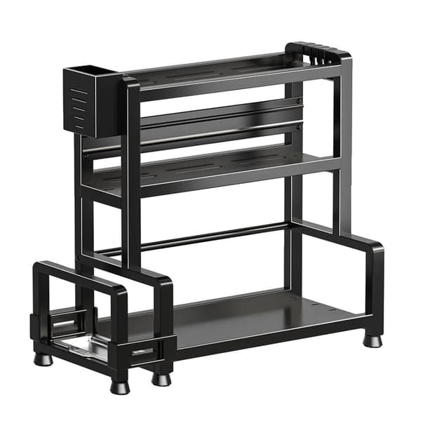 Krydderihylde, Lagdelt Design, Multifunktionel Organizer,3-lags