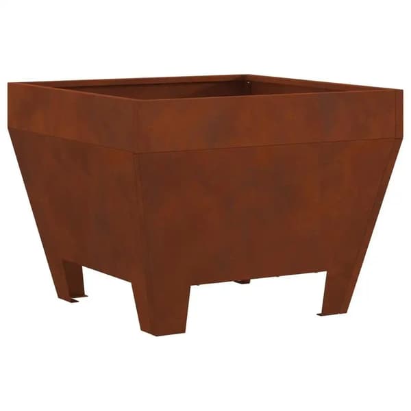 Utomhus Eldbassäng, Robust Stål, Bärbar Design,brun