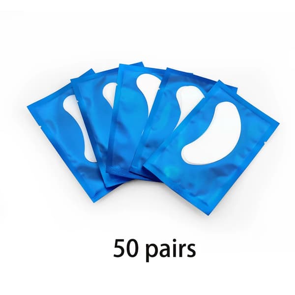 Ögonlappar, hypoallergent material, praktiska förpackningsstorlekar,50PCS Blå