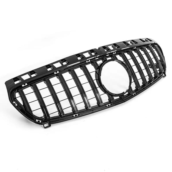 Framgrill, ABS-plastmaterial, direkt passform,Glansig svart