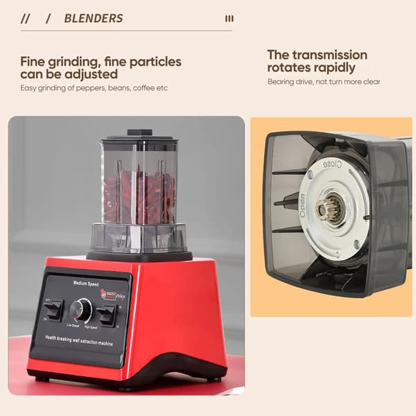 Blender, Multifunktionel, Højtydende Motor,EU stik