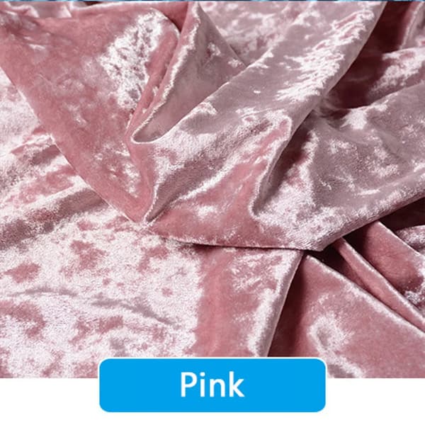Sammetstyg, Mjuk Textur, Slitstark,3M x160cm, Rosa