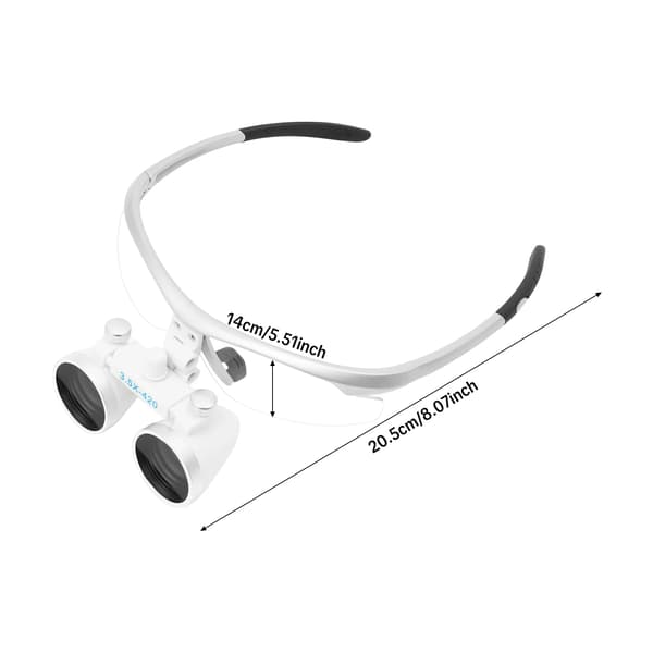 Forstørrelsesglas, LED-belysning, Ergonomisk design,Sølv