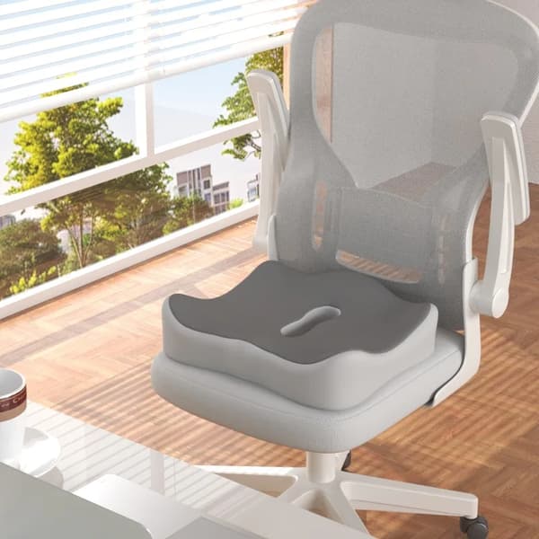 Sittkudde, Ergonomisk Design, Halkfri Yta,Grå