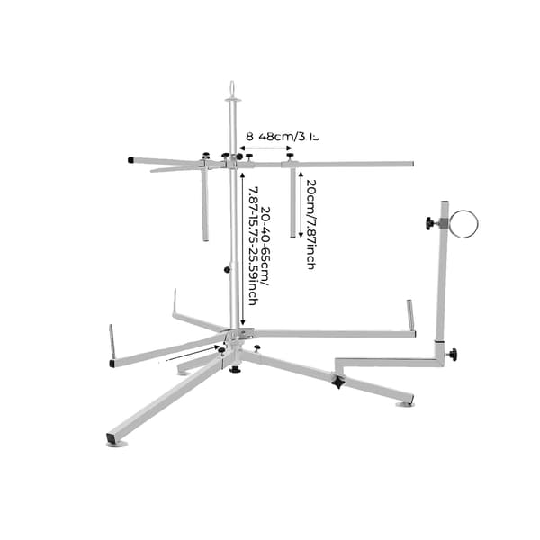 Rørspole Dispenser, Høj Belastningskapacitet, Justerbart Design,Sølvgrå