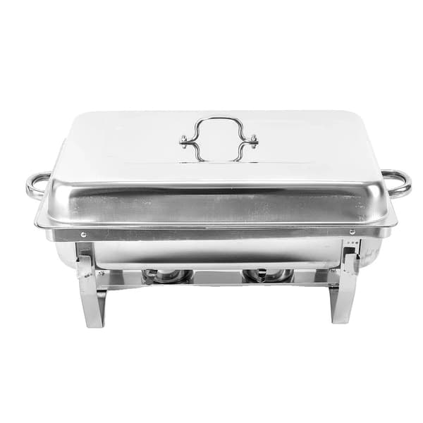 Matvärmningsbehållare, Rostfritt Stål, Rektangulär Design,Silver, 2