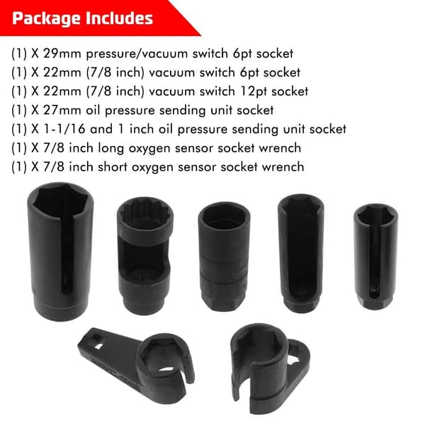 Syresensor Nyckelset, Hållbart Material, Mångsidig Användning,7Pcs Set