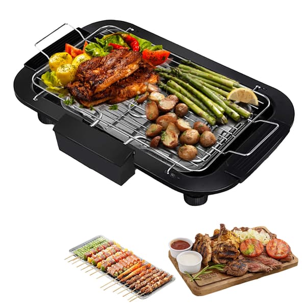 Bordgrill, Hurtig Opvarmning, Non-Stick Pande,sort