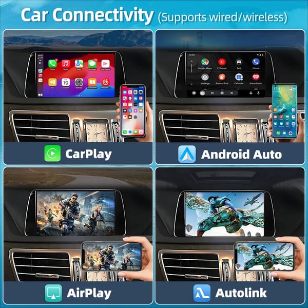 Trådløs CarPlay og Android Auto Dekoder, Multi-Model Kompatibilitet, Nem Installation,Becker til NTG 4.5