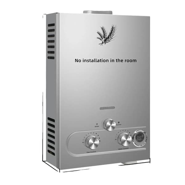 LPG Varmvattenberedare, Väggmonterad, LED-display,Silver 6L