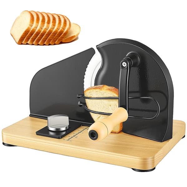 Manuel Brødskærer, Justerbar Tykkelse, Rustfrit Stål Klinge,Beige