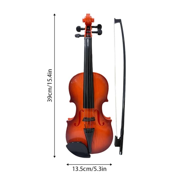 Violin, Justerbara Strängar, Elegant Design,Ljusbrun