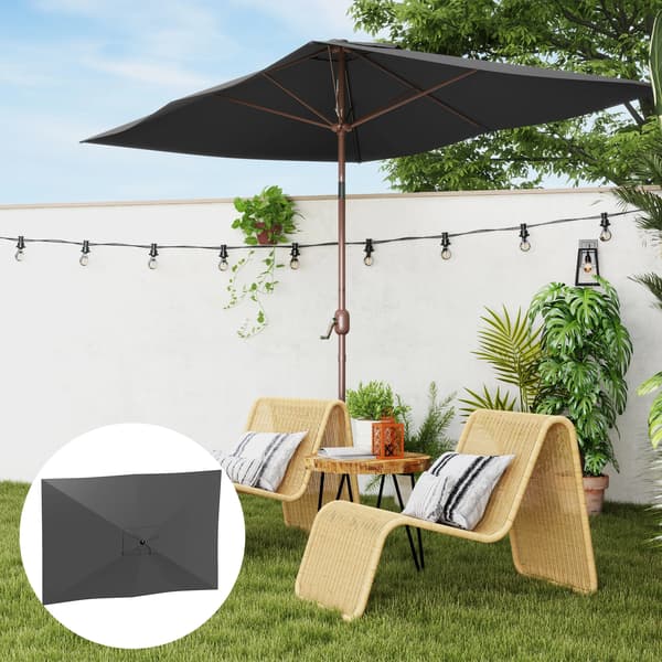 Parasol, Ventileret Design, UV Beskyttelse,Mørk Grå