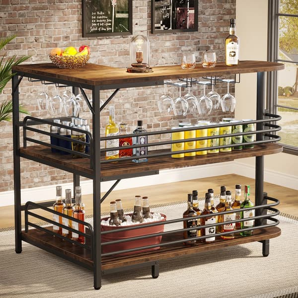 Barenhed, L-formet design, indbyggede opbevaringsfunktioner,Brun