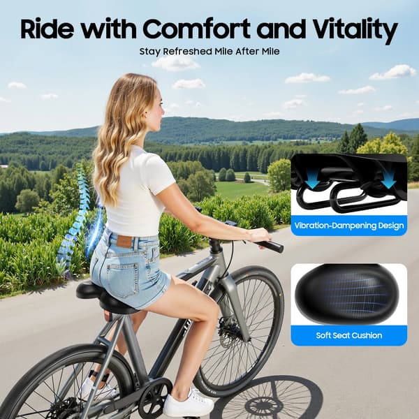 Cykelsæde, Ergonomisk Design, Universel Kompatibilitet,sort