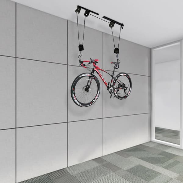 Cykelhejs, 60 kg kapacitet, nem loftmontering,sort