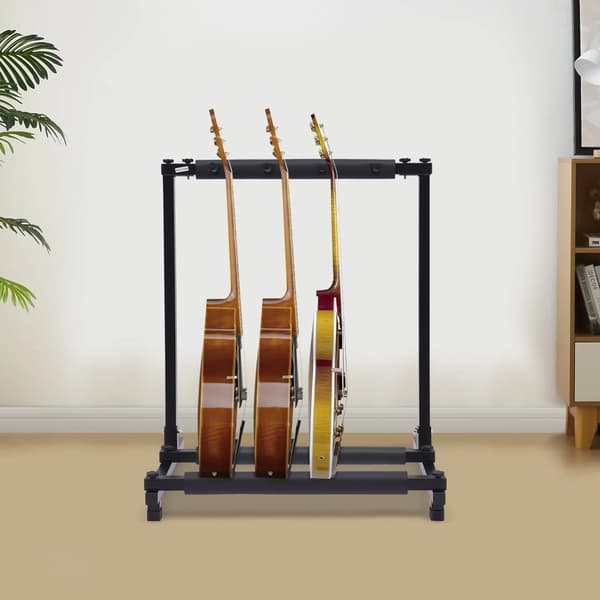 Gitarrställ, rymmer 3 gitarrer, industriell design,Svart