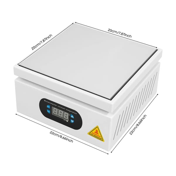 Värmeplatta, Digital Display, Lämplig för PCB-lödning,Silver
