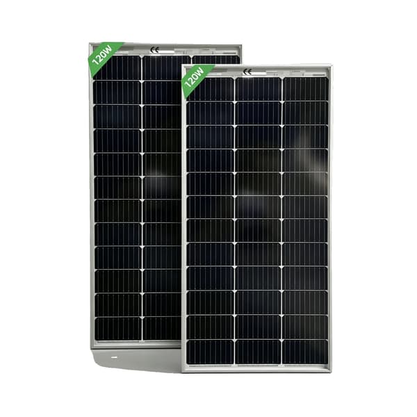 Solpanel, Høj Effektivitet, Vejrbestandig,2stk 120w panel