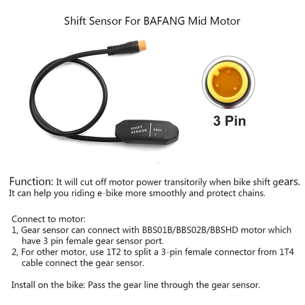 Gear Shift Sensor, Kompatibel med Bafang Motorer, Forbedrer Ydeevnen,skift sensor