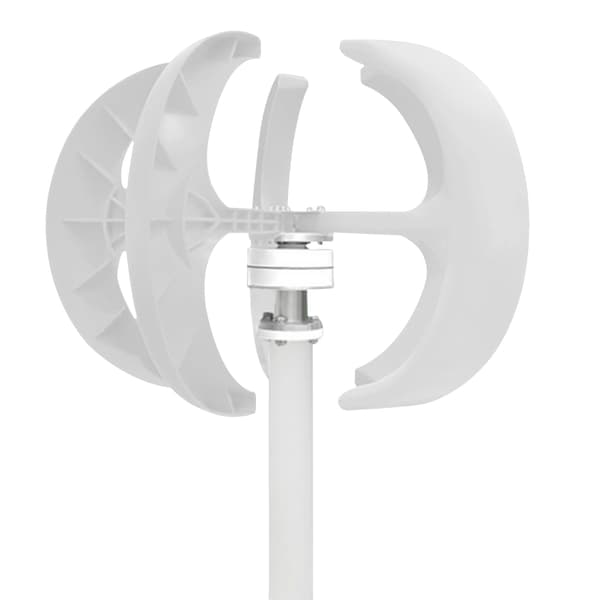 Vindmøllegenerator, 600W effekt, 5-bladet design,HVID