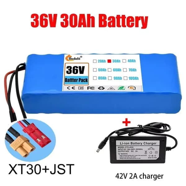 Batteri, 30000mAh kapacitet, hög effektutgång, XT30-JST